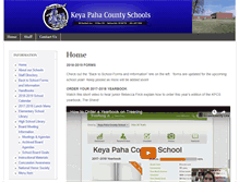 Tablet Screenshot of keyapahacountyschools.org